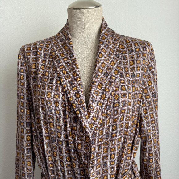 Raquel Allegra Tamara Robe in Gold Finch Size 2 - Picture 2 of 13